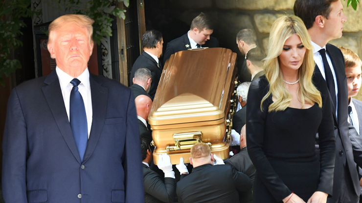 Pohřeb Ivany Trumpové obrazem: Přísná bezpečnostní opatření, zkoprnělý Donald a zarmoucená Ivanka