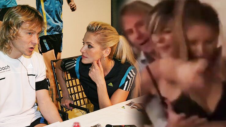 Fotbalová legenda Pavel Nedvěd se umí bavit: V obklopení polonahých krásek dovádí na videu
