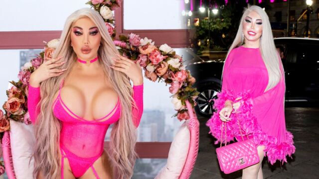 Růžový přízrak Jessica Alves: Žhavé focení na houpačce odhalilo její podivná plastická ňadra