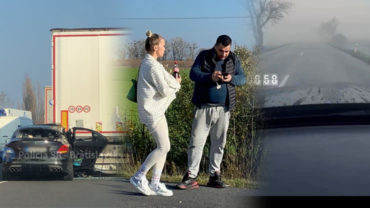První snímky Nely Slovákové po děsivé bouračce: Hodinu před srážkou s kamionem natáčela při řízení