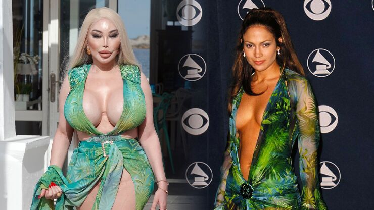 Špatná kopie Jennifer Lopez? Jessica Alves se předvedla v odvážném outfitu, který odhalil téměř vše