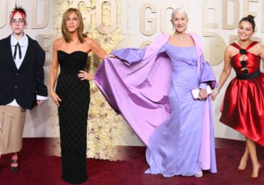 Róby na Zlatých glóbech: Jennifer Aniston se ztrácela, Helen Mirren hvězdou večera a hastroš Billie Eilish
