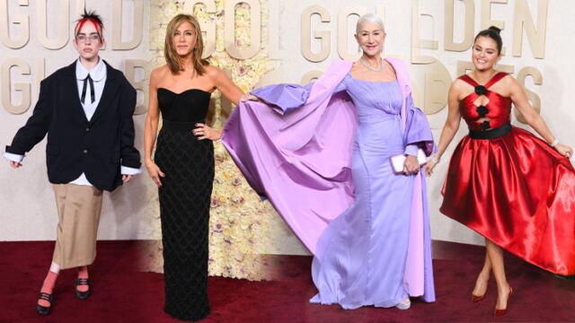 Róby na Zlatých glóbech: Jennifer Aniston se ztrácela, Helen Mirren hvězdou večera a hastroš Billie Eilish