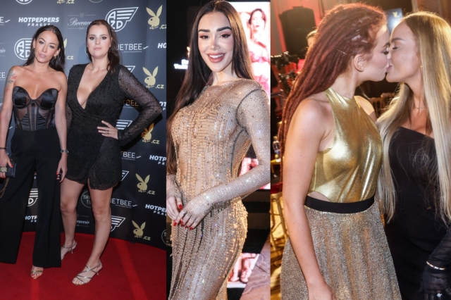 Playboy party: Hříšná Agáta s Ornellou, Biasiol jako Chytrá horákyně a zuřivě se líbající Rachel s partnerkou